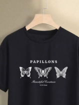 T-shirt with butterflies