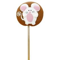 Gingerbread Sofi Mouse on a stick