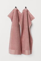 2 guest towels, muted pink