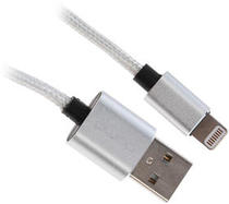 Кабель QUMO Lightning 8-pin MFI - USB серебристый 1 м
