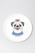 Plate “Lady Pug”