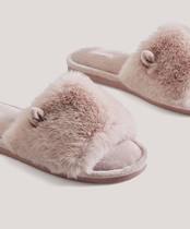 Slippers with fur and ears