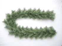 Green coniferous garland