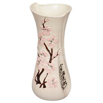 Ceramic flower vase, 28 cm, Chinese sakura