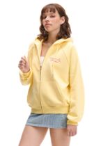 The sweatshirt is female