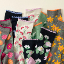 Socks with flowers