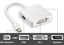 Orient C305 Mini DisplayPort M to HDMI / DVI / DisplayPort 0.2m White