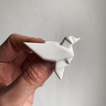 Брошь оригами Колибри